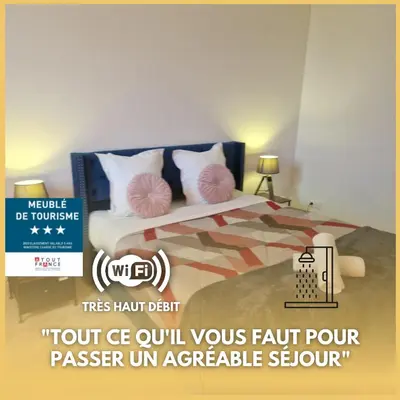 Un ou plusieurs lits dans un hébergement de l'établissement Gite de Gabriel