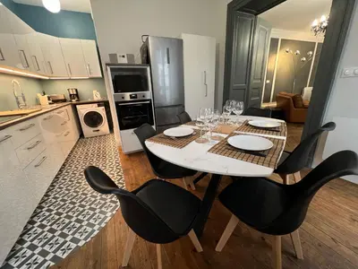 Cuisine ou kitchenette dans l'établissement Le Saint Nicolas~Hyper centre