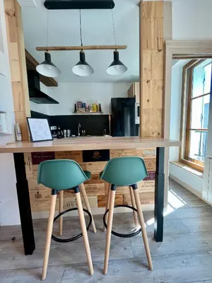 Cuisine ou kitchenette dans l'établissement Côté Médicis - Cosy appartement au coeur de Blois