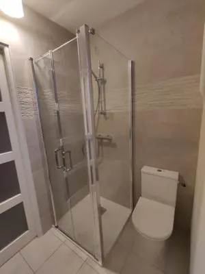 Salle de bains dans l'établissement Le Chant des étoiles
