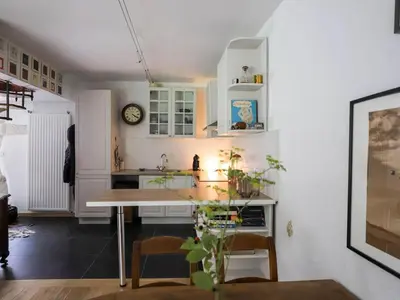Cuisine ou kitchenette dans l'établissement Moulin du 18ieme siècle