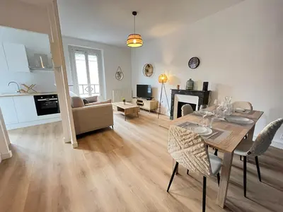 Cuisine ou kitchenette dans l'établissement Le Pâtis - Proche Gare - Centre ville - 4 pers