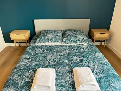 Un ou plusieurs lits dans un hébergement de l'établissement Le Pâtis - Proche Gare - Centre ville - 4 pers