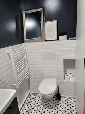 Salle de bains dans l'établissement La maisonnette des hautes granges