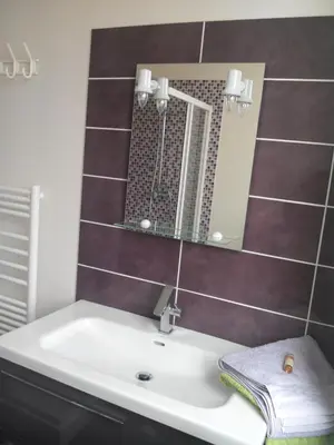 Salle de bains dans l'établissement Les Chambres du Faubourg