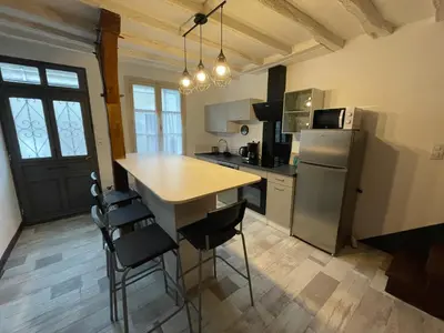 Cuisine ou kitchenette dans l'établissement La Maison de Marion