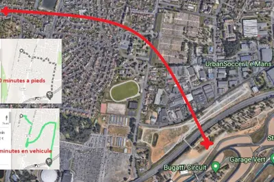 Plan de l'établissement maison 4 chambres aux portes du circuit