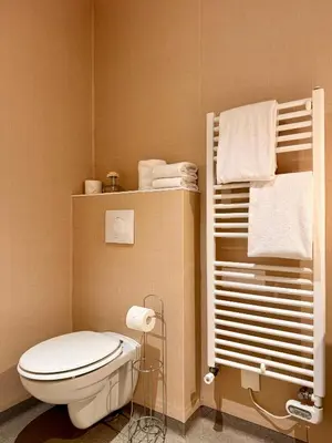 Salle de bains dans l'établissement Le Presbytère • Maison Flore