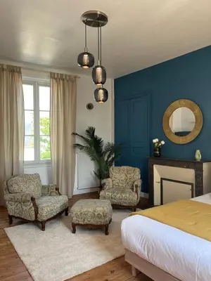 Coin salon dans l'établissement Le Clos Gabrielle
