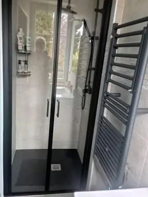 Salle de bains dans l'établissement Gîte aux Mille et un Détours