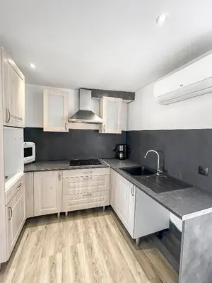 Cuisine ou kitchenette dans l'établissement Séjour Lumineux et Cosy au pied du Cher