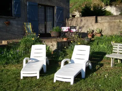 Jardin de l'établissement la maisonnette du peu-morier