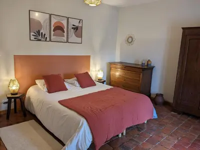 Un ou plusieurs lits dans un hébergement de l'établissement Maison dans belle longère - La Serrerie