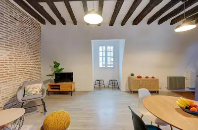 Coin salon dans l'établissement Cœur de Ville - T3 - 6 personnes - Arrivée Autonome