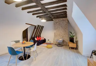 Coin salon dans l'établissement Cœur de Ville - T3 - 6 personnes - Arrivée Autonome