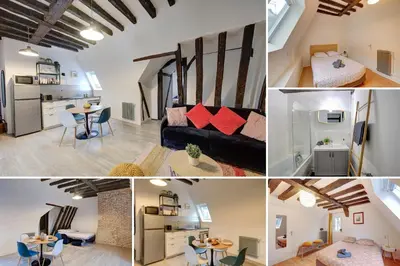 Cuisine ou kitchenette dans l'établissement Cœur de Ville - T3 - 6 personnes - Arrivée Autonome