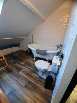 Salle de bains dans l'établissement Studio au coeur de la vallée de la Loire
