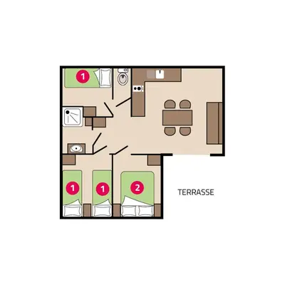 Plan de l'établissement Camping La Mignardière