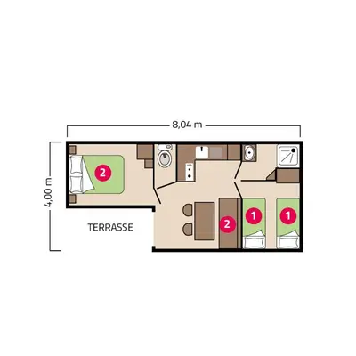 Plan de l'établissement Camping La Mignardière