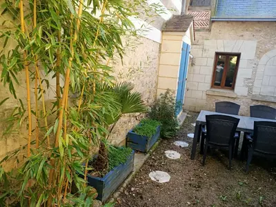 Jardin de l'établissement Gîte avec vue sur l'Indre
