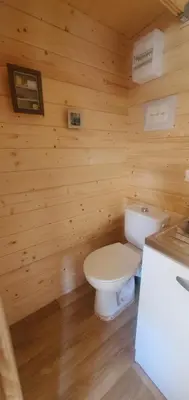 Salle de bains dans l'établissement Chez Sylvie et Stéphane