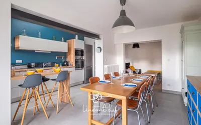 Cuisine ou kitchenette dans l'établissement Évasion au Mans - Terrasse & Garage - L'Instant Clef