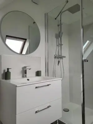 Salle de bains dans l'établissement Appartement avec vue sur Loire