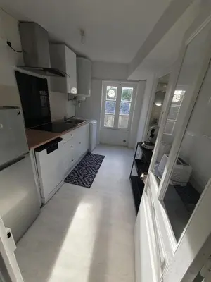 Cuisine ou kitchenette dans l'établissement Au pied de la forteresse