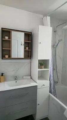 Salle de bains dans l'établissement Le Petit Caporal - Cour Privée - Parking Privée