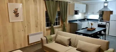 Cuisine ou kitchenette dans l'établissement Appartement 2 chambres avec WIFI Centre de Descartes