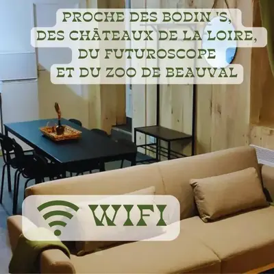 Appartement 2 chambres avec WIFI Centre de Descartes