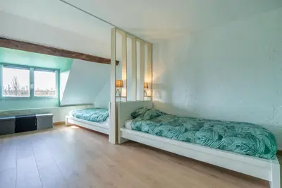 Un ou plusieurs lits dans un hébergement de l'établissement La Villa Romaine, Jacuzzi 15 min du Zoo de Beauval