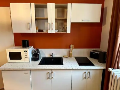 Cuisine ou kitchenette dans l'établissement La Passion - 3 personnes - Gare - BCLA