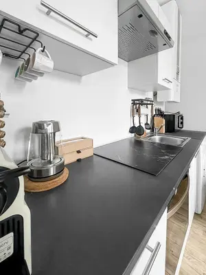 Cuisine ou kitchenette dans l'établissement Perle de la Loire