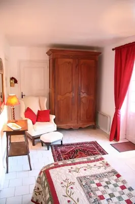 Un ou plusieurs lits dans un hébergement de l'établissement Château de Bournand B&B