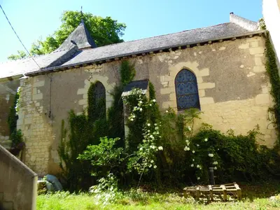 Jardin de l'établissement Maison charmante à Courchamps avec vue sur jardin