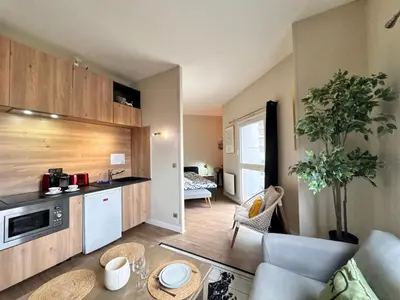 Cuisine ou kitchenette dans l'établissement Le Boléro - Proche Centre - 2 pers