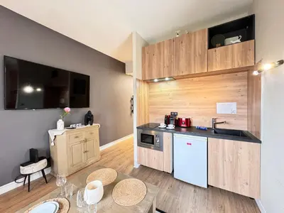 Cuisine ou kitchenette dans l'établissement Le Boléro - Proche Centre - 2 pers