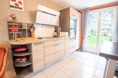 Cuisine ou kitchenette dans l'établissement Le Sapin Parasol - House for 7 people.