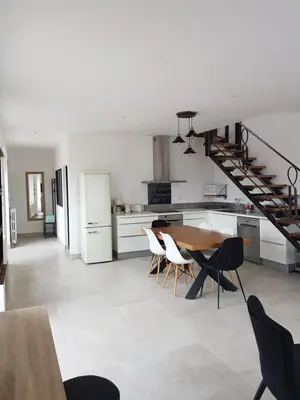 Coin salon dans l'établissement Mon Gîte