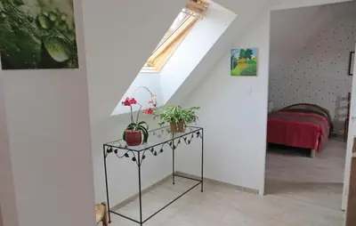 Un ou plusieurs lits dans un hébergement de l'établissement Lovely Home In Brain-Sur-Alonnes