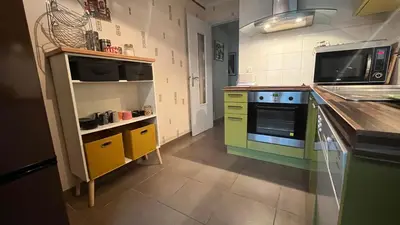Cuisine ou kitchenette dans l'établissement Les Rallyes de la Loire - Vue sur Loire - 4 pers