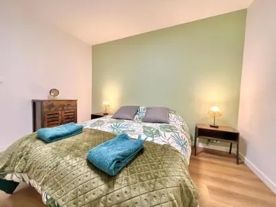 Un ou plusieurs lits dans un hébergement de l'établissement Les 4 Appartements au cœur de Châtellerault