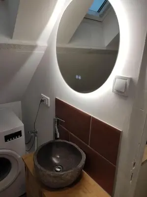 Salle de bains dans l'établissement Appartement - Vendôme
