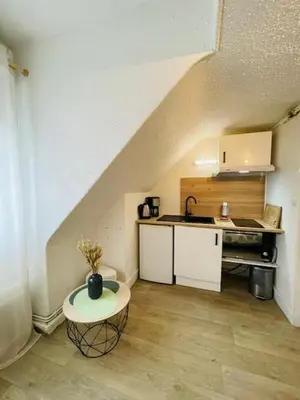 Cuisine ou kitchenette dans l'établissement Le Studio - Rive droite - Wifi