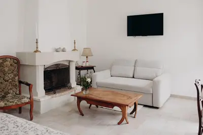 Coin salon dans l'établissement La Marmittiere