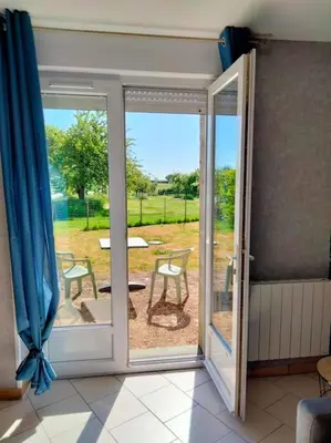 Balcon ou terrasse dans l'établissement Ferme de l'Etang - Gîte
