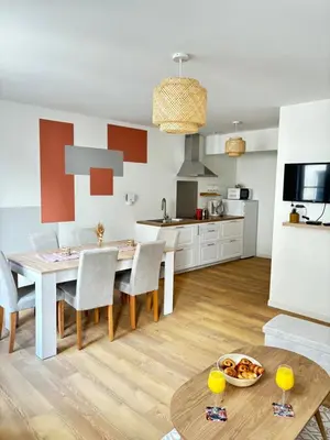 Cuisine ou kitchenette dans l'établissement Le Duplex Safari