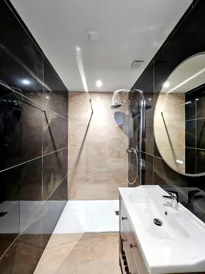 Salle de bains dans l'établissement Onyx Black