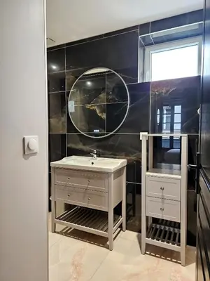 Salle de bains dans l'établissement Onyx Black